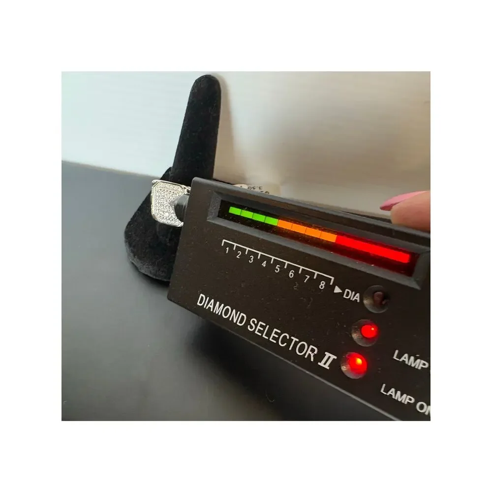 Stunning Men's Size 12 Moissanite in Sterling Silver Ring - Picture 2 of 7